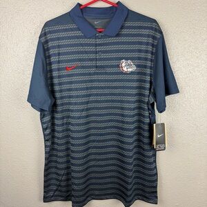 Nike HF9646-419 Gonzaga Bulldogs On Field Polo Shirt Men’s XL Blue Gray MSRP $75
